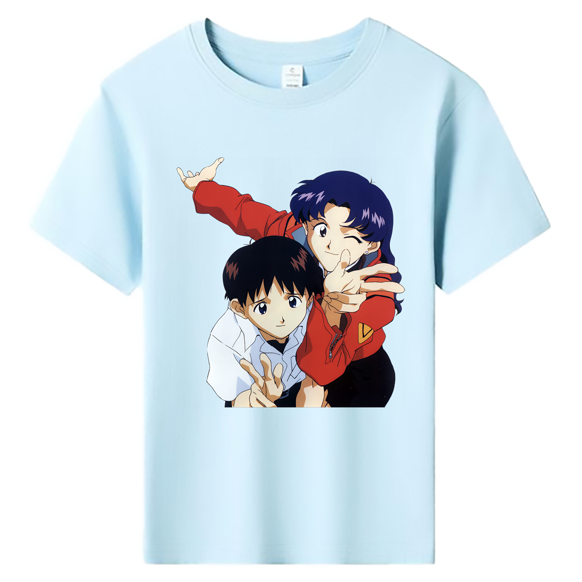 （画像用） EVA 新世紀エヴァンゲリオン 綿100％キッズTシャツ（フロントプリント）